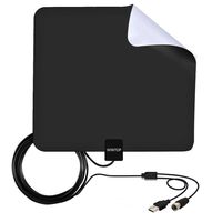 WINTOP Amplified HDTV Antenna,50 Miles Range Digtial Indoor TV Antenna with High Reception and 13.2ft Coaxial Cable
