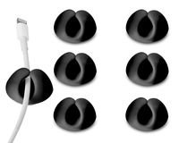 Affordable Cable Clips Cord Organizers Cable Management 6 Pack Wire Holders