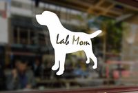 25 Centimeters Labrador Lab mom Vinyl Stickers Funny Decals Bumper Car Auto Computer Laptop Wall Window Glass Skateboard Snowboard