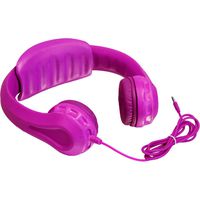 Aluratek AKH01FP Volume Limiting Wired Foam Headphones for Children (Pink)