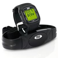 Smart Fitness Heart Rate Monitor - Digital Sports Wrist Watch Activity HR Tracker w/ Chest Strap, 3D Sensor, EL Backlight, Alarm, Used in Exercise or Running, For Men and Women - Pyle
