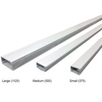 Medium 500 Latching Cable Raceway - Case Order (20pcs) - 6FT Stick Length - Color: White