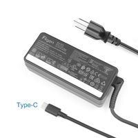 65W USB-C Type C Charger Power Supply for Yoga 920 C930 S940 S730 730-13IKB ThinkPad t490 t490s t590 p52s t480 t480s t580 t580p X1 Carbon 7th 5 6th Gen adlx65ylc3a adlx65ycc2a adlx65yac2a adlx65ydc3a