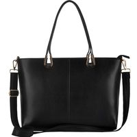 Laptop Bag for Women,15.6 Inch Laptop Tote Bag,Large Tote Bag Handmade Metal Handle,Black