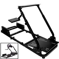 Minneer Racing Wheel Stand Racing Simulator Steering Wheel Stand Compatible for T500, FANTEC, T3PA/TGT, G25, G37, G29/T300RS Without Wheel、Pedals and seat.