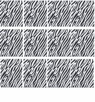 12 Black & White Zebra Large Party Favor Treat Retail Merchandise Paper Bags 8 1/2" X 11"