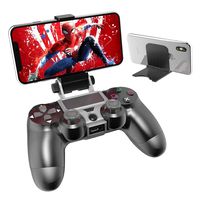 PS4 Controller Phone Remote Play Mount, OIVO PS4 Controller Clip Clamp Mount Holder with Adjustable Stand for Playstation 4 Controller