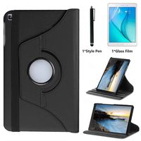 Case for Samsung Galaxy Tab A 10.1 inch 2019 (SM-T510 SM-T515) - 360 Degree Rotating Folio Stand Case Full Protective Cover,Bonus Stylus Pen,Screen Film (Black)