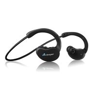 BLUEHRESY Sport Bluetooth Headphones Stereo Headset Wireless Earbuds for Running Sweatproof Earphones With Mic, Black