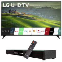 LG 65UM6900 65-inch 4K UHD Smart TV with TruMotion 120 (2019) Bundle with Deco Gear Home Theater Surround Sound 31-inch Soundbar and 6ft Optical Toslink 5.0mm OD Audio Cable