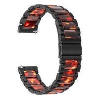 for Galaxy Watch 42mm / Active 2 40mm 44mm Band, TRUMiRR 20mm Stainless Steel & Resin Watchband Quick Release Strap Metal Bracelet Wristband for Samsung Gear Sport, Garmin Vivoactive 3