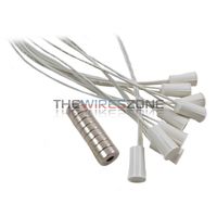 20 pk Recessed White Door Window Security Alarm Switch Reed Contact Magnet 3/8"