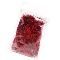 LOVIVER Metallic Shred Filler Gift Box Filling Materials DIY Party Decor Accessory - Red