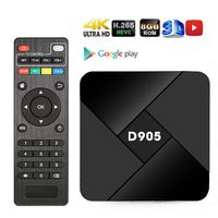 Android TV Box, EMISH 2019 Newest Android 7.1 TV Box Quad-core 1GB RAM 8GB ROM 4K 3D H.265 WiFi 100M LAN HDMI Set Top Box