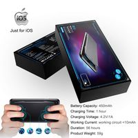 ElementDigital Smart Touchpad Mobile Games Peripheral Auxiliary Key Support All Mainstream Handheld Game, Key Buttons Customized Dual Screen Operation Bottom Sucker Large Capacity Battery 450mAh