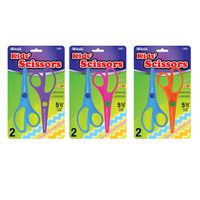 BAZIC 5 1/2" Fluorescent Safety Scissors (2/Pack)Case of 144 (4400-144)