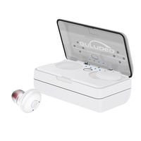 Bluetooth Headphones Wireless TWS GULUDED Dual in-Ear Earbuds Bluetooth 4.1 Noise Cancelling Earphones with Built-in Mic and Charging Box for Running, Workout and Gym