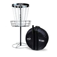 MVP Disc Sports Black Hole Pro 24 Chain Disc Golf Basket with Transit Bag