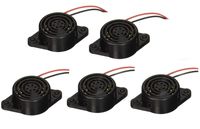 5Pcs DC3-24V 85dB Electronic Alarm Buzzer Mini Active Piezo Industrial Continuous Sound Wired Connector