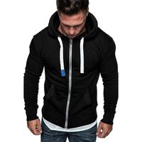 Simayixx Men Hoodies Pullover, Men's Fashion Workout Sweatshirts Plus Size Adjustable Hood Solid Sweater Tops Outerwear