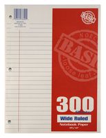 Norcom Wide Ruled Filler Paper, 10.5 x 8 Inches, 300 Sheets, White (78300-12)