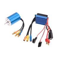 GoolRC 2435 4800KV 4P Sensorless Brushless Motor with 25A Brushless ESC（Electric Speed Controller）for 1/16 1/18 RC Car Truck