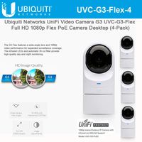 UniFi Video Camera G3 UVC-G3-Flex Full HD 1080p Flex PoE Camera Desktop Network Camera with Night Vision (4-Pack)