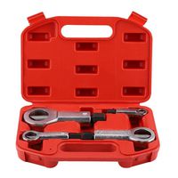 Nut Splitter Set, 4 Pcs Heavy Duty Nut Splitter Broken Damaged Corroded Stuck Screw Nut Removal Splitting Tools (#5)