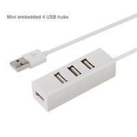 Apoi 4-Port USB 2.0 Hub with for iMac, MacBook, MacBook Pro, MacBook Air, Mac Mini, Chromebook, Surface Pro, Surface Book, PC- White