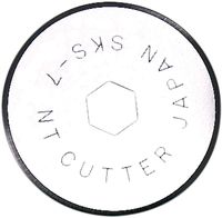 NT Cutter 28mm Rotary Blades for Rotary Cutter and Large Fabric Circle Cutter, 2-Blade/Pack, 1 Pack (BR-28P)