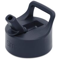 Simple Modern Insulated Straw Lid - Fits All Summit and Hydro Flask Wide Mouth Water Bottle Sizes - Insulated Splash Proof Cap for 10, 12, 14, 16, 18, 20, 22, 24, 32, 40, 64 & 84 oz - Deep Ocean