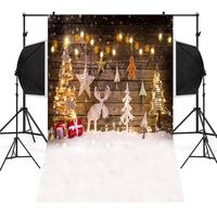 Sunshinehomely-Decor Christmas Backdrops Winter Theme Vinyl Backdrop 3x5ft Photography Background for Christmas and New Year Party (C)