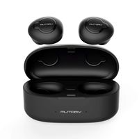 iyesku Bluetooth 5.0 Wireless Earbuds, Air Stereo A3 Plus True Wireless Earbuds Headphones in-Ear Earpiece Headset with Mic and Charging Case HiFi Stereo Sound Deep Bass Noise Cancelling (A3P Black)