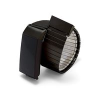 Twist-O-Flex Metal Expansion Black Stainless Steel Stretch Band Replacement for The Fitbit Charge 3 in a Size L by Speidel