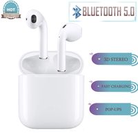 Wireless Earbuds Wireless Headphones with【24Hrs Charging Case】 Waterproof 3D Stereo Headphones in-Ear Built-in Mic Headset Premium Sound with Deep Bass for Sport Earphones Apple Airpod Android