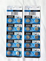 AG13 LR44 L1154 357 A76 Alkaline Button Cell Battery with Retail Blister Pack Cards (20)
