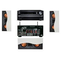 Klipsch R-5502-W II In-Wall Speaker 3.0 Onkyo TX-NR838 7.2 Channel Network