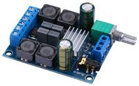 Amplifier Board, Yeeco 50W+50W Audio Power Amplifier Module DC 4.5-27V 2.0 Dual Channel Stereo Amp Board HiFi Digital Audio Amp Board DIY Sound System Component with Volume Adjustment Knob