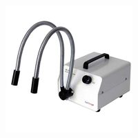 Amscope HL150-AY 150W Fiber Optic Dual Gooseneck Microscope Light Illuminator