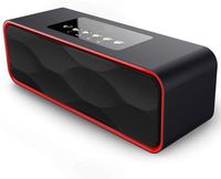 Wireless Bluetooth Speaker 4.0 Portable Speakers Stereo Strong Enhanced Bass FM Radio MP3 Player, 10 Play Hour 2200mAh Battery Hands-Free Calling Built-in Microphone, TF Card, USB Input, AUX Line-in