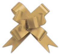 Bows - Gold Butterfly Bows, 2" (100 per box) - BOWS-256-02-15