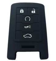 Rpkey Silicone Keyless Entry Remote Control Key Fob Cover Case protector For Cadillac CTS DTS SRX STS OUC6000066 850K-6000066