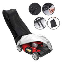 Tvird Lawn Mower Cover-Premium Oxford Light Duty Push Mower Cover,Anti UV&Mildew&Dust&Water Universal Fit Size with Drawstring,Storage Bag and Buckle(Black)