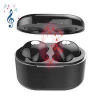  Wireless Earbuds, 4.2 True Wireless Bluetooth Headphones 3D Stereo Sound Wireless Headphones Mini Sweatproof Sport Headsets in-Ear Noise with Built-in Mic and Charging Case (Black)