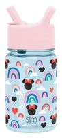 Simple Modern Disney 12oz Summit Kids Tritan Water Bottle with Straw Lid for Toddler - Dishwasher Safe Travel Tumbler - Disney: Minnie Rainbows