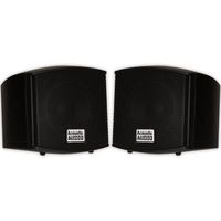 Acoustic Audio AA321B Mountable Indoor Speakers 400 Watts Black Bookshelf Pair