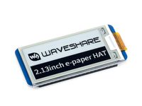 2.13inch e-Paper HAT,250x122 Resolution, SPI Interface,Ultra Low Power Consumption, Wide Viewing Angle, Great Effect Under Sunlight,Raspberry Pi Display