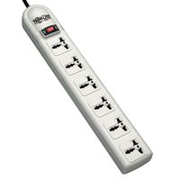 Tripp-Lite SUPER6OMNI D Protect It 230V 6-Universal Outlet Surge Protector, 1.8M Cord, German/French Plug, 750 Joules