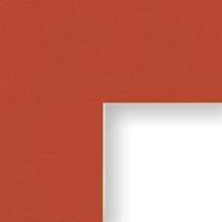 Craig Frames B556 8.5x11-Inch Mat, Single Opening for 5x7-Inch Image, Terra-Cotta with Cream Core