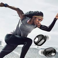 foulon Wireless Bluetooth Mini Headsets HiFi Waterproof Handsfree in-Ear Earphones Headphones